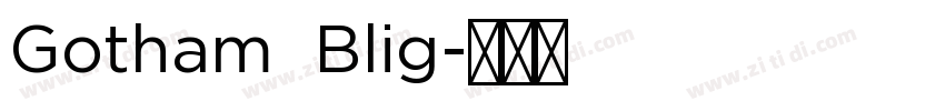 Gotham  Blig字体转换